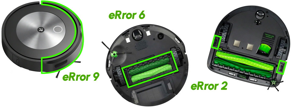 Ошибки iRobot Roomba
