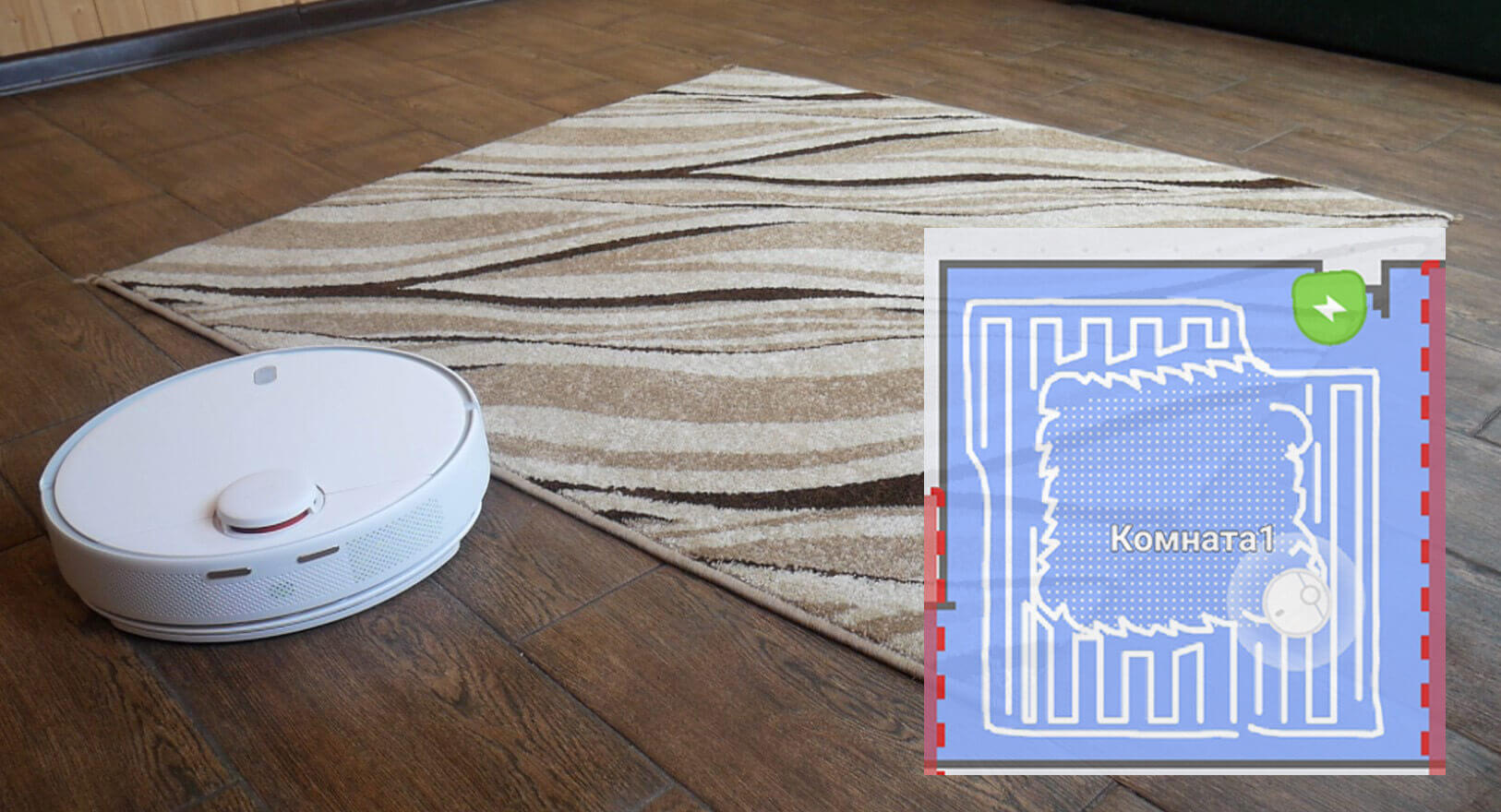 Килимові покриття Xiaomi Mijia Self-Cleaning Sweeping Mopping Robot MJSTP